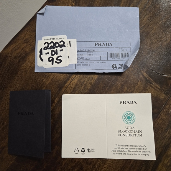 Prada Black Spazzolato Leather Slip-On Loafers - Picture 10 of 10